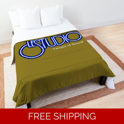 Le Studio Comforter Gold White & Blue Logo TOS